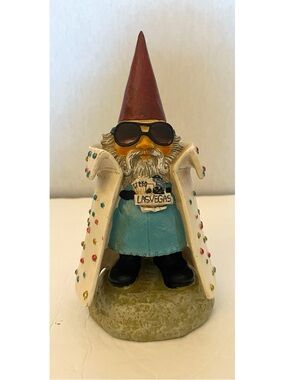 Travelocity The Roaming Gnome 2007 Elvis Las Vegas Collectible Figurine Rare